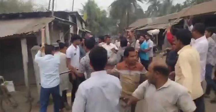 রাজশাহীতে জামায়াতের মানববন্ধনে বিএনপির হামলা, আহত ৫